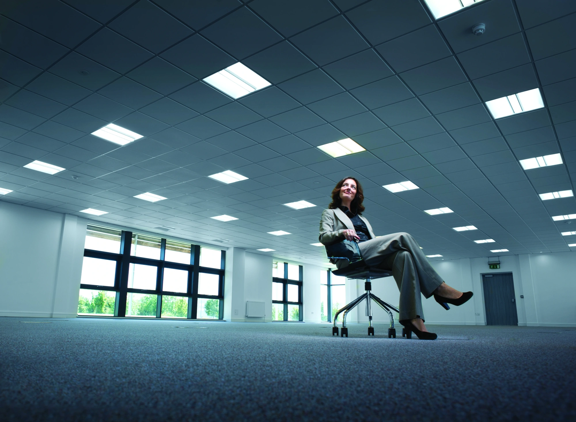 Empty office during an office move